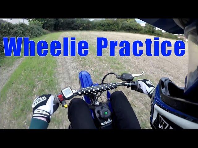 Pit Bike Wheelie Practice