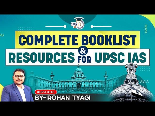 Complete Booklist & Resources for Prelims & Mains: UPSC CSE toppers choice | IAS Exam 2024 | StudyIQ