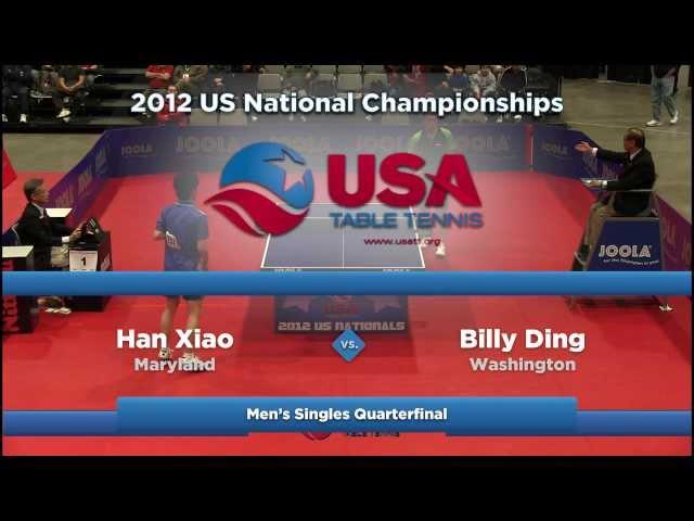 Men's Singles QF: Han Xiao vs. Billy Ding - 2012 US National Championships