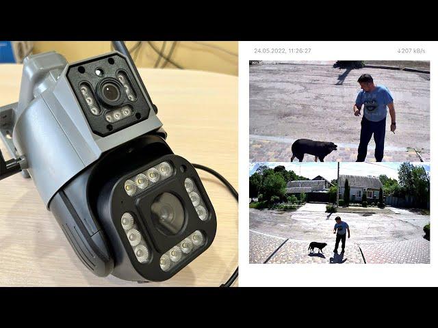 Two cameras in one. Tracking, identification of a person, car, animal!!!