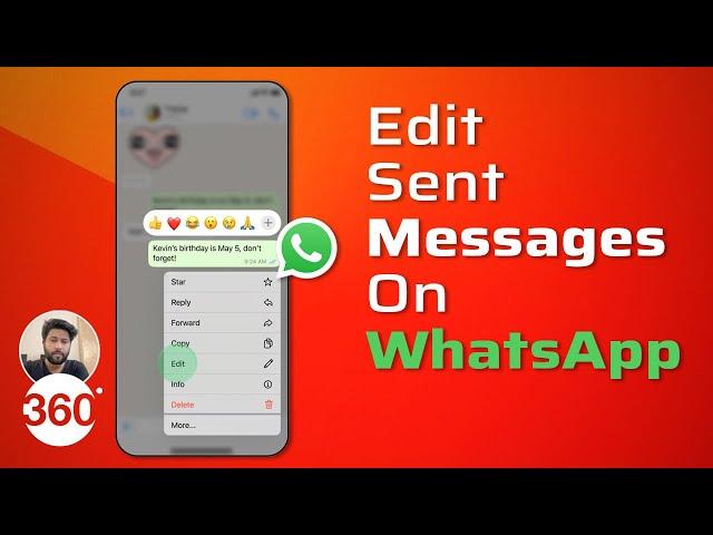 How to Edit Sent Messages on WhatsApp