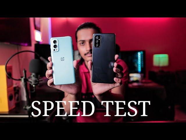 Samsung M52 vs OnePlus Nord 2 Speed Test Comparison | epic battle