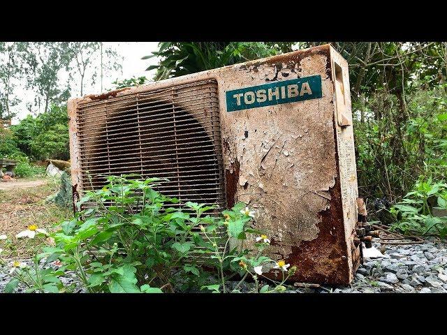 Restoration Old Rusty Air Conditioner ＴＯＳＨＩＢＡ　| Restore Air conditioning condenser