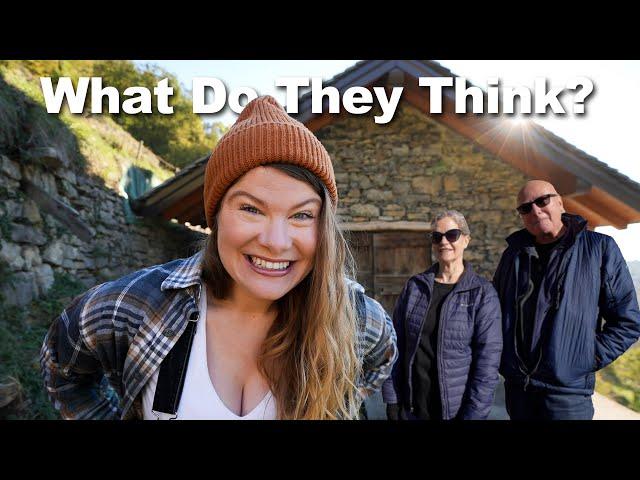 Parents React to Us Renovating Old Stone Cabin 