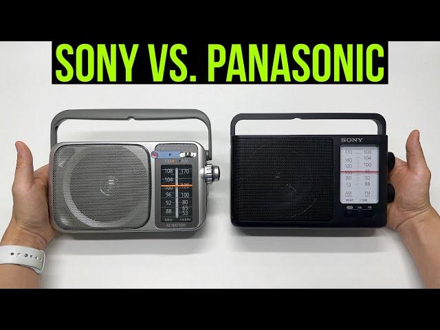 Sony ICF-506 vs Panasonic RF-2400D AM FM Radios Compared