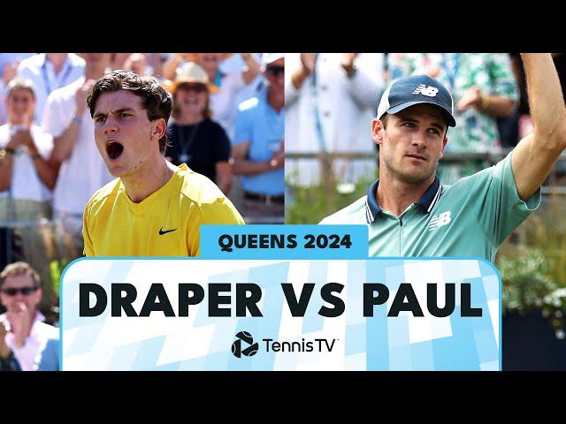 Gripping Jack Draper vs Tommy Paul Battle | Queen's 2024 Highlights