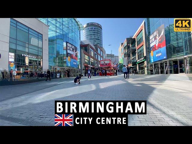 Birmingham City Centre Virtual Tour by Walk 4k | UK Travel 2024 by Stroll And Trek