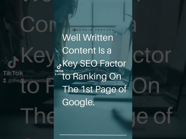 Content Is key to SEO #googleseo #howtodoseo #learnseo #seo #seobasics