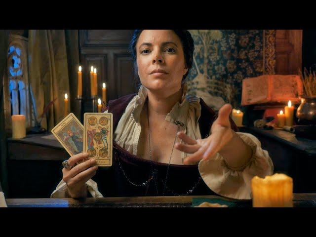 A Tale of Fate | ASMR Dark Fortune Teller Roleplay (tarot & palm reading, scrying mirror)