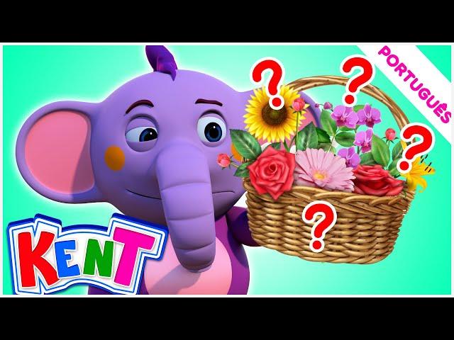 Aprende diferentes tipos de FLORES para crianças | Kent o Elefante