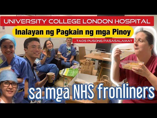 Offering food to front-line health workers of University College London Hospital I UCLH I TJDS