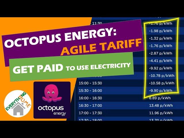 Octopus Energy: Agile Tariff - Get Paid To Use Electricity! How It Works And How To Sign Up