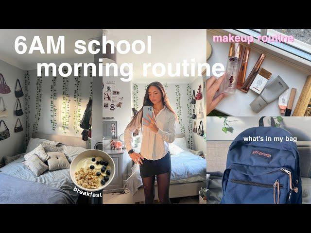 my 6AM *realistic school morning routine