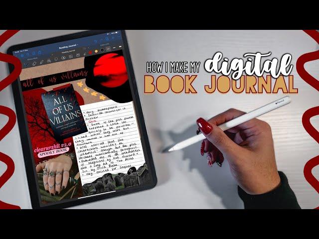 How I Make My Digital Reading Journal Pages // 2022