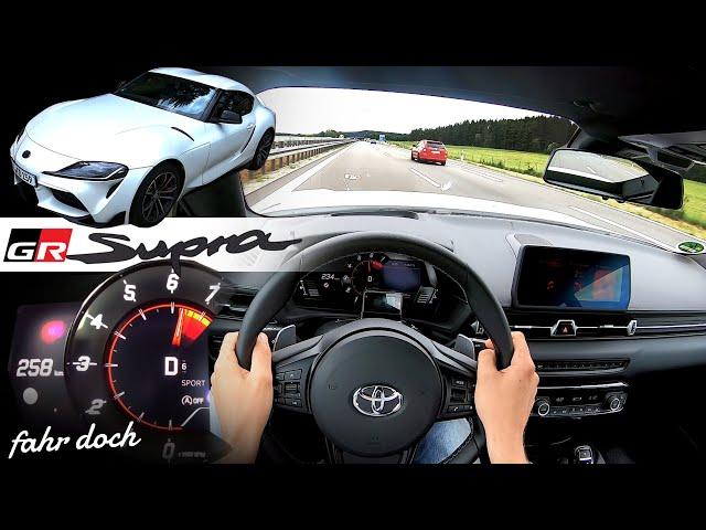 TOYOTA GR SUPRA 2.0L  POV | 0-100 | VMAX Autobahn | Fahr doch