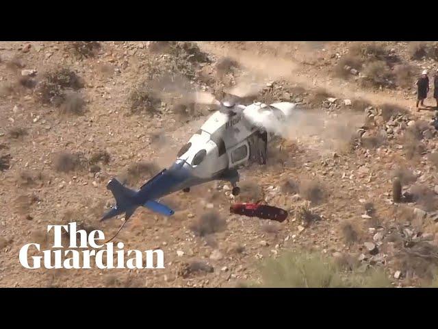 Helicopter rescue of injured hiker in Arizona spins out of control