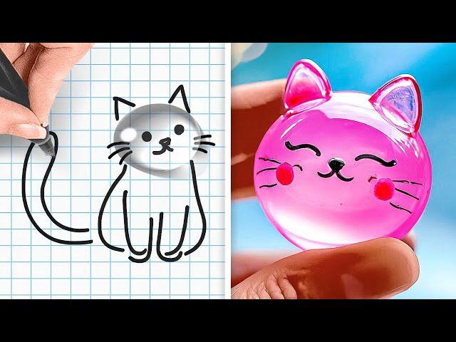 CUTE ART IDEAS  SATISFYING & EASY CRAFTWORK