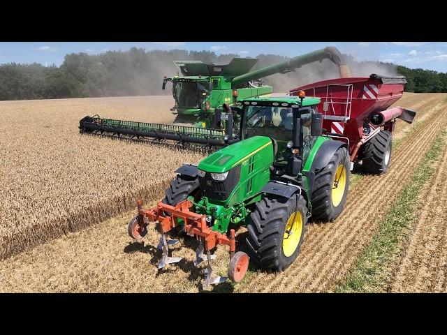 Weizenernte 2024 - Mähdrescher John Deere S785i - Wheat Harvest - large Combine Harvester & Tractor