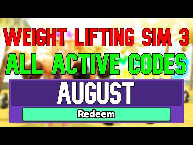 All New August 2022 Codes for ️Weight Lifting Simulator 3 ROBLOX WORKING Weight Lifting Sim 3 Codes