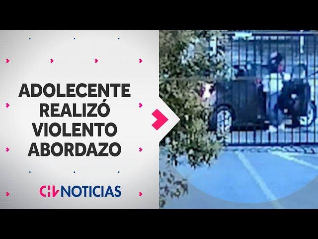 Adolescente de 14 años protagonizó violento abordazo a mujer en La Granja: Quedó en libertad