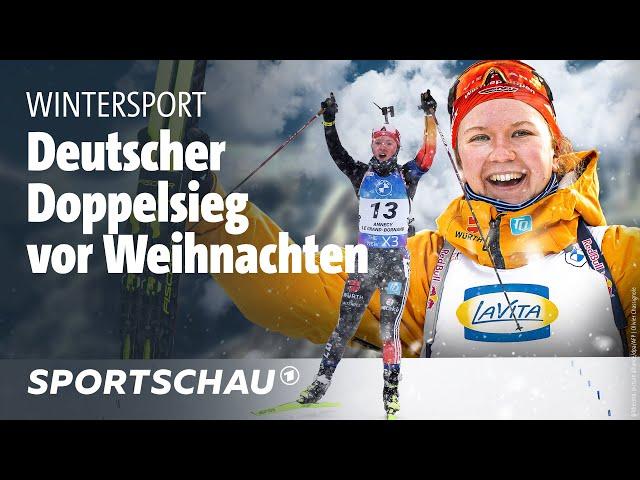 Biathlon: Selina Grotian feiert bei deutschem Doppelerfolg ersten Karrieresieg | Sportschau