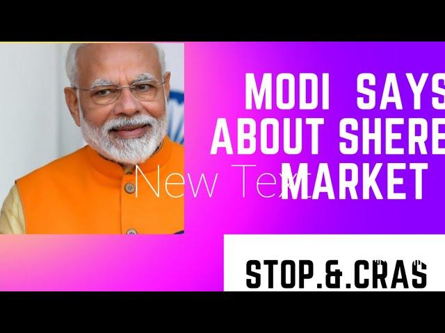 Modi says market stop  investment education (Money Source academy) #cnbc #stockmarket