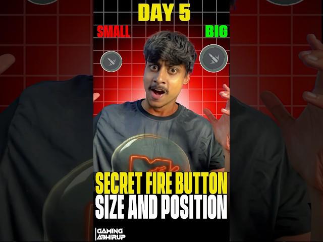 Best Fire Button Size And Position️ - Day 5  #shorts #short #freefire