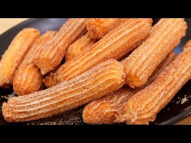 CHURROS ECONÔMICO COM SÓ 1 OVO - FICA SEQUINHO E SABOROSO- MELHOR  CHURROS DA VIDA- DIKA DA NAKA