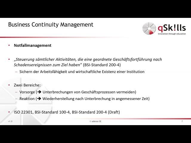 Business Continuity Management (BCM) - was bedeutet Notfallmanagement in der heutigen Zeit?