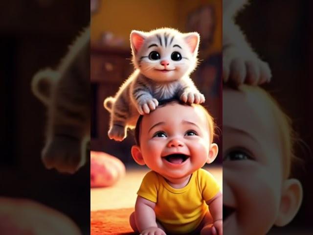 baby laugh #funny #cuteanimal #funnytrynottolaughchallange #baby #animals #funnypets #cute