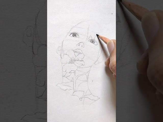 Where Thoughts Wander  (Part 1) #shorts #art #drawing #artandcraft #trending