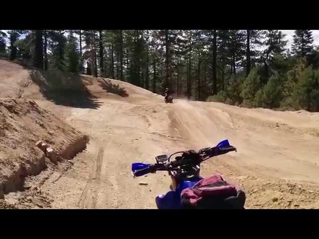 2014 BMW R1200GS Jumping in Lake Tahoe sand pit - off roading GS