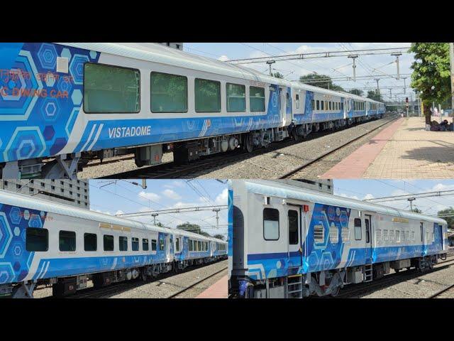 New Types of Vistadome Coaches In Transit To Western Railways With Asansol WAG9 , Indian Railways