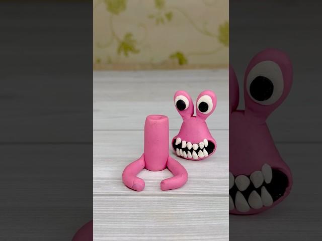 I made pink rainbow friend clay animation #rainbowfriends #clayanimation #stopmotion #clay