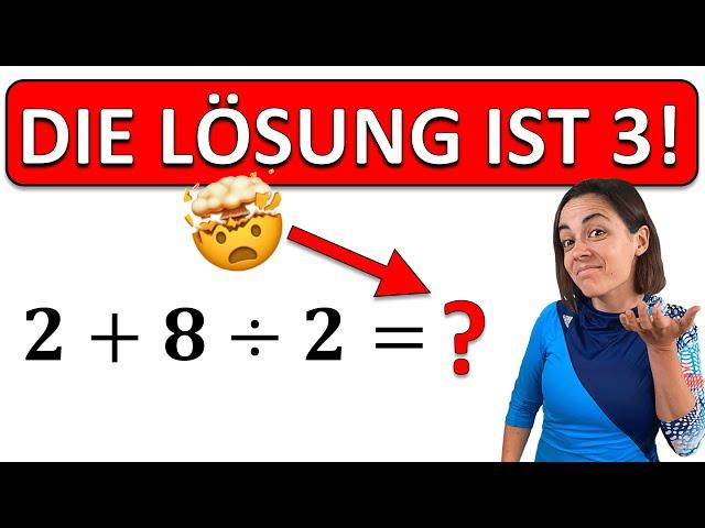  DIE LÖSUNG IST 3! | LIEGE ICH FALSCH? | Kopfrechnen für Fortgeschrittene!