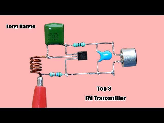 Top 3 FM Transmitter Circuit, Long Range FM Transmitter