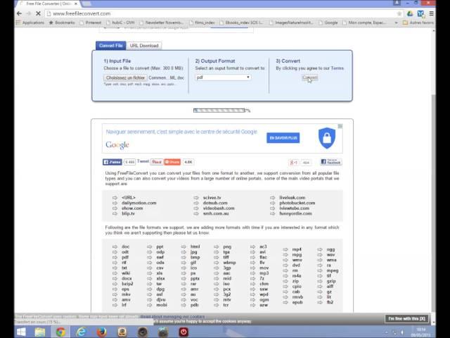 tuto video 2015 06 FreeFileConverter