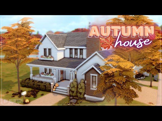 Осенний дом│Строительство│Autumn House│SpeedBuild│NO CC [The Sims 4]