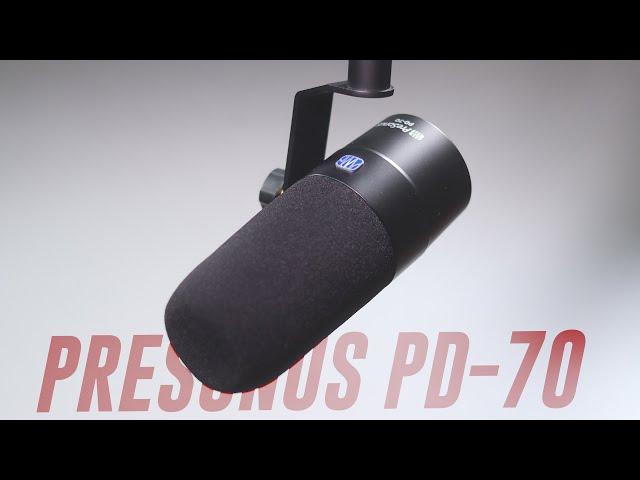 Presonus PD-70 Mic Review / Test (Compared to Podmic, SM7b, SM58, v7)