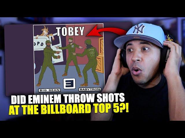 EMINEM CAME OUT SWINGING | Eminem - Tobey (feat. Big Sean & Babytron) Reaction