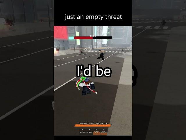 just an empty threat #roblox #cursedarena #jjk #shorts