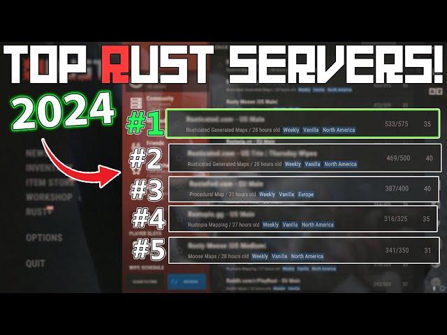 Top 5 BEST Rust Servers! 2024 (UPDATED)