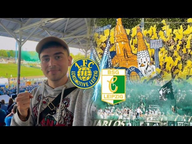 LEIPZIGER STADTDERBY| 1.FC LOKOMOTIVE LEIPZIG vs BSG CHEMIE LEIPZIG | Stadionvlog