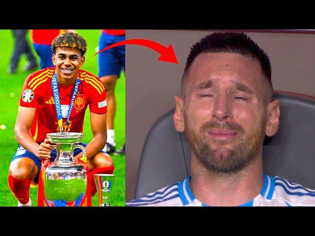 THE REAL REASON WHY LIONEL MESSI CRIED ON THE BENCH and LAMINE YAMAL' NEW RECORD at EURO!