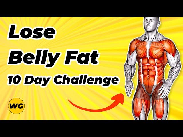 Lose Belly Fat (10 Days Challenge - 10 Min Workout - TOP 10 Exercises)