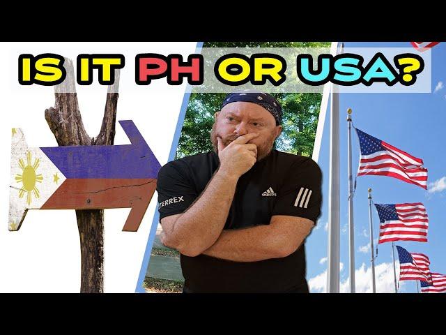 Do I prefer living in the Philippines or the United States? Where would I choose to live?