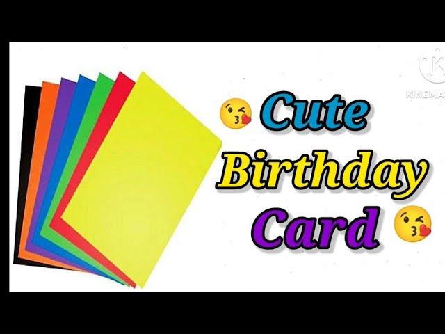 Easy & Beautiful Birthday card making ideas /Happy Birthday card/handmade birthday greeting card