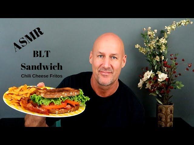 ASMR BLT Sandwich With Chili Cheese Fritos (Eating Sounds) Soft Spoken