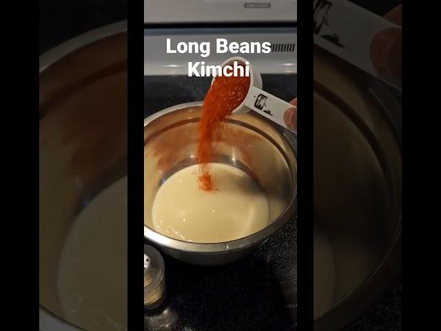 Asparagus Beans Kimchi #shorts #kimchi #koreansidedish