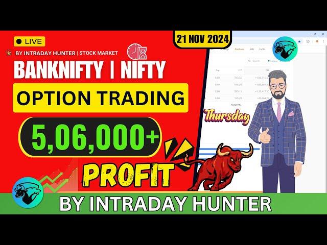 Live Bank Nifty Option Trading  | Intraday Trading by Intraday Hunter